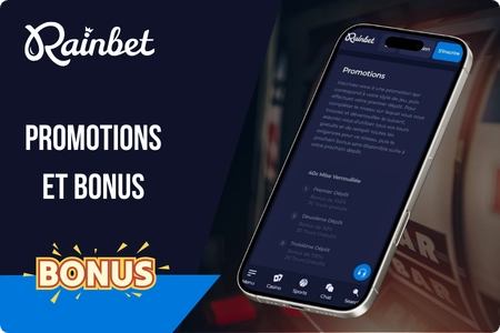 Bonus de bienvenue Rainbet 250% plus 60 tours gratuits répartis sur trois dépôts